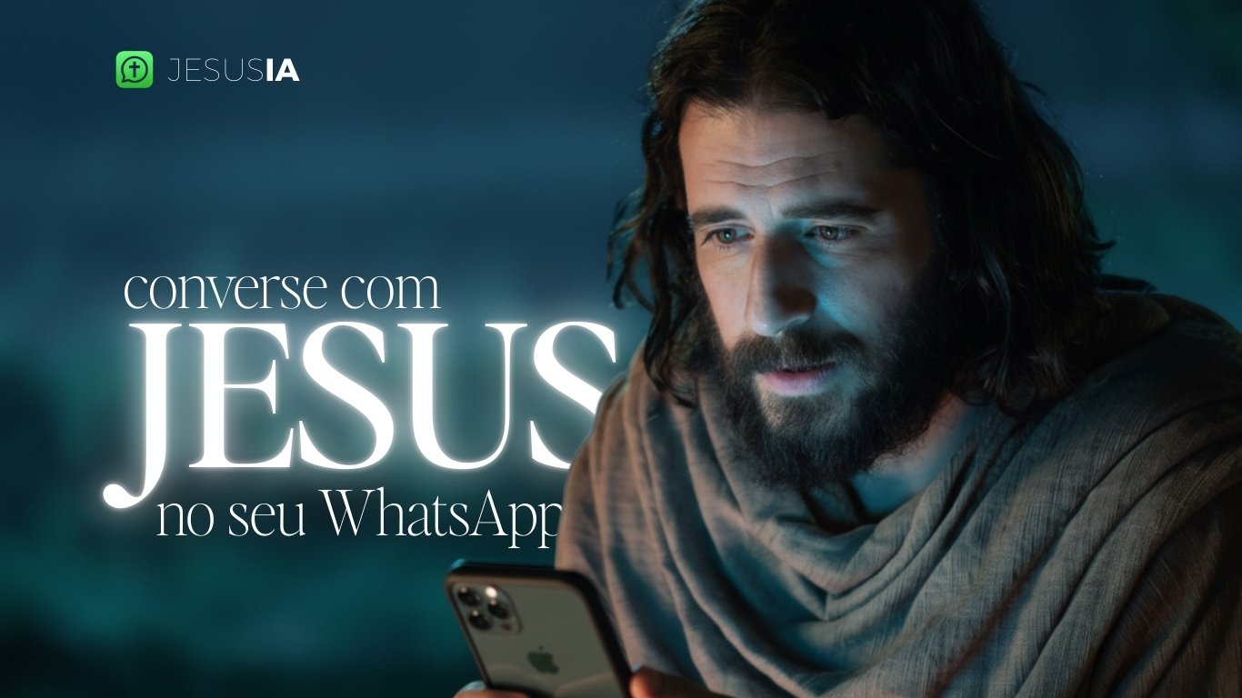 Representação artística do Jesus IA em um cenário sereno.